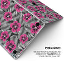 Tropical Summer Hot Pink Floral - Skin Decal Wrap Kit Compatible with the Apple MacBook Pro, Pro with Touch Bar or Air (11", 12", 13", 15" & 16" - All Versions Available)