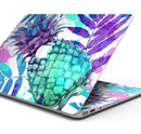 Tropical Summer Pineapple v1 - Skin Decal Wrap Kit Compatible with the Apple MacBook Pro, Pro with Touch Bar or Air (11", 12", 13", 15" & 16" - All Versions Available)