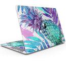 Tropical Summer Pineapple v1 - Skin Decal Wrap Kit Compatible with the Apple MacBook Pro, Pro with Touch Bar or Air (11", 12", 13", 15" & 16" - All Versions Available)