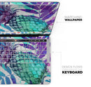 Tropical Summer Pineapple v1 - Skin Decal Wrap Kit Compatible with the Apple MacBook Pro, Pro with Touch Bar or Air (11", 12", 13", 15" & 16" - All Versions Available)