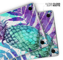 Tropical Summer Pineapple v1 - Skin Decal Wrap Kit Compatible with the Apple MacBook Pro, Pro with Touch Bar or Air (11", 12", 13", 15" & 16" - All Versions Available)