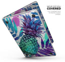 Tropical Summer Pineapple v1 - Skin Decal Wrap Kit Compatible with the Apple MacBook Pro, Pro with Touch Bar or Air (11", 12", 13", 15" & 16" - All Versions Available)