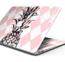 Tropical Summer Pink Pineapple v1 - Skin Decal Wrap Kit Compatible with the Apple MacBook Pro, Pro with Touch Bar or Air (11", 12", 13", 15" & 16" - All Versions Available)