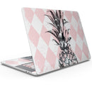 Tropical Summer Pink Pineapple v1 - Skin Decal Wrap Kit Compatible with the Apple MacBook Pro, Pro with Touch Bar or Air (11", 12", 13", 15" & 16" - All Versions Available)