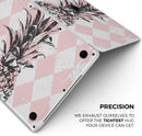 Tropical Summer Pink Pineapple v1 - Skin Decal Wrap Kit Compatible with the Apple MacBook Pro, Pro with Touch Bar or Air (11", 12", 13", 15" & 16" - All Versions Available)