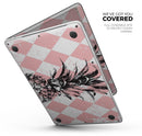 Tropical Summer Pink Pineapple v1 - Skin Decal Wrap Kit Compatible with the Apple MacBook Pro, Pro with Touch Bar or Air (11", 12", 13", 15" & 16" - All Versions Available)