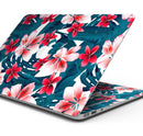 Tropical Summer Vivid Floral - Skin Decal Wrap Kit Compatible with the Apple MacBook Pro, Pro with Touch Bar or Air (11", 12", 13", 15" & 16" - All Versions Available)