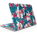 Tropical Summer Vivid Floral - Skin Decal Wrap Kit Compatible with the Apple MacBook Pro, Pro with Touch Bar or Air (11", 12", 13", 15" & 16" - All Versions Available)
