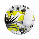 Tropical BW Sun Floral// WaterProof Rubber Foam Backed Anti-Slip Mouse Pad for Home Work Office or Gaming Computer Desk