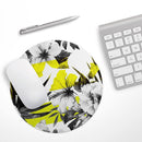 Tropical BW Sun Floral// WaterProof Rubber Foam Backed Anti-Slip Mouse Pad for Home Work Office or Gaming Computer Desk