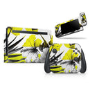 Tropical BW Sun Floral // Skin Decal Wrap Kit for Nintendo Switch Console & Dock, Joy-Cons, Pro Controller, Lite, 3DS XL, 2DS XL, DSi, or Wii - Vinyl Skin Wrap for Nintendo Switch 2, OLED, Lite, Pro Controller, Wii & Classic Handhelds