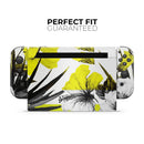Tropical BW Sun Floral // Skin Decal Wrap Kit for Nintendo Switch Console & Dock, Joy-Cons, Pro Controller, Lite, 3DS XL, 2DS XL, DSi, or Wii - Vinyl Skin Wrap for Nintendo Switch 2, OLED, Lite, Pro Controller, Wii & Classic Handhelds