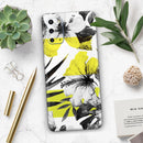 Tropical BW Sun Floral - Premium Vinyl Skin Decal for Samsung Galaxy S25 Ultra, S24, S23, S22 & All Galaxy S Models