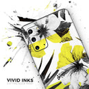 Tropical BW Sun Floral - Premium Vinyl Skin Decal for Samsung Galaxy S25 Ultra, S24, S23, S22 & All Galaxy S Models