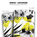 Tropical BW Sun Floral - Protective Skin Wrap & Decal – Compatible with iPhone SE to iPhone 17 Pro Max (All Models)