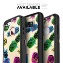 Tropical Cool Retro Pineapples - Skin Kit for the iPhone OtterBox Cases