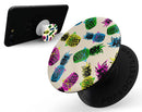Tropical Cool Retro Pineapples - Skin Kit for PopSockets and other Smartphone Extendable Grips & Stands