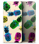 Tropical Cool Retro Pineapples - Premium Vinyl Skin Decal for Samsung Galaxy S25 Ultra, S24, S23, S22 & All Galaxy S Models