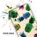 Tropical Cool Retro Pineapples - Premium Vinyl Skin Decal for Samsung Galaxy S25 Ultra, S24, S23, S22 & All Galaxy S Models