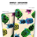 Tropical Cool Retro Pineapples - Premium Vinyl Skin Decal for Samsung Galaxy S25 Ultra, S24, S23, S22 & All Galaxy S Models