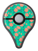 Tropical Coral Floral v1 Pokémon GO Plus Vinyl Protective Decal Skin Kit
