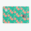 Tropical Coral Floral v1 - Premium Protective Decal Skin-Kit for the Apple Credit Card