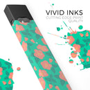 Tropical Coral Floral v1 - Premium Decal Protective Skin-Wrap Sticker compatible with the Juul Labs vaping device