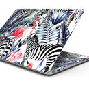 Tropical Flamingo and Zebra Jungle - Skin Decal Wrap Kit Compatible with the Apple MacBook Pro, Pro with Touch Bar or Air (11", 12", 13", 15" & 16" - All Versions Available)