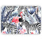 Tropical Flamingo and Zebra Jungle - Skin Decal Wrap Kit Compatible with the Apple MacBook Pro, Pro with Touch Bar or Air (11", 12", 13", 15" & 16" - All Versions Available)
