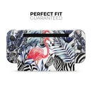 Tropical Flamingo and Zebra Jungle // Skin Decal Wrap Kit for Nintendo Switch Console & Dock, Joy-Cons, Pro Controller, Lite, 3DS XL, 2DS XL, DSi, or Wii - Vinyl Skin Wrap for Nintendo Switch 2, OLED, Lite, Pro Controller, Wii & Classic Handhelds