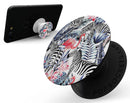 Tropical Flamingo and Zebra Jungle - Skin Kit for PopSockets and other Smartphone Extendable Grips & Stands