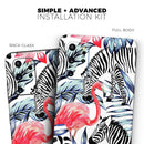 Tropical Flamingo and Zebra Jungle - Premium Vinyl Skin Decal for Samsung Galaxy S25 Ultra, S24, S23, S22 & All Galaxy S Models