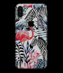 Tropical Flamingo and Zebra Jungle - iPhone XS MAX, XS/X, 8/8+, 7/7+, 5/5S/SE Skin-Kit (All iPhones Available)