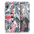 Tropical Flamingo and Zebra Jungle - Protective Skin Wrap & Decal – Compatible with iPhone SE to iPhone 17 Pro Max (All Models)