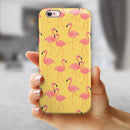 Tropical Flamingo v1 iPhone 6/6s or 6/6s Plus 2-Piece Hybrid INK-Fuzed Case