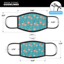 Tropical Flamingo v2 - Made in USA Mouth Cover Unisex Anti-Dust Cotton Blend Reusable & Washable Face Mask with Adjustable Sizing for Adult or Child