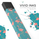 Tropical Flamingo v2 - Premium Decal Protective Skin-Wrap Sticker compatible with the Juul Labs vaping device