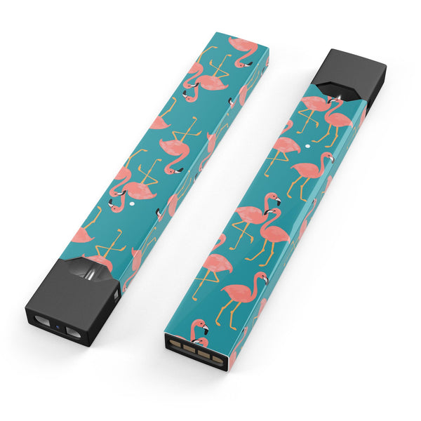 Tropical Flamingo v2 - Premium Decal Protective Skin-Wrap Sticker compatible with the Juul Labs vaping device