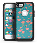Tropical Flamingo v2 - iPhone 7 or 7 Plus Commuter Case Skin Kit