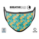 Tropical Floral v1 - Made in USA Mouth Cover Unisex Anti-Dust Cotton Blend Reusable & Washable Face Mask with Adjustable Sizing for Adult or Child