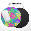 Tropical Fluorescent v1// WaterProof Rubber Foam Backed Anti-Slip Mouse Pad for Home Work Office or Gaming Computer Desk