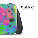 Tropical Fluorescent v1 // Skin Decal Wrap Kit for Nintendo Switch Console & Dock, Joy-Cons, Pro Controller, Lite, 3DS XL, 2DS XL, DSi, or Wii - Vinyl Skin Wrap for Nintendo Switch 2, OLED, Lite, Pro Controller, Wii & Classic Handhelds