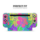 Tropical Fluorescent v1 // Skin Decal Wrap Kit for Nintendo Switch Console & Dock, Joy-Cons, Pro Controller, Lite, 3DS XL, 2DS XL, DSi, or Wii - Vinyl Skin Wrap for Nintendo Switch 2, OLED, Lite, Pro Controller, Wii & Classic Handhelds
