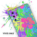 Tropical Fluorescent v1 - Premium Vinyl Skin Decal for Samsung Galaxy S25 Ultra, S24, S23, S22 & All Galaxy S Models