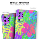 Tropical Fluorescent v1 - Premium Vinyl Skin Decal for Samsung Galaxy S25 Ultra, S24, S23, S22 & All Galaxy S Models