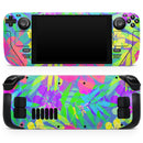 Tropical Fluorescent v1 // Full Body Skin Decal Wrap Kit for the Steam Deck handheld gaming computer
