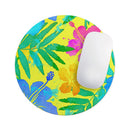 Tropical Fluorescent v2// WaterProof Rubber Foam Backed Anti-Slip Mouse Pad for Home Work Office or Gaming Computer Desk