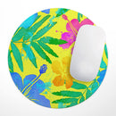 Tropical Fluorescent v2// WaterProof Rubber Foam Backed Anti-Slip Mouse Pad for Home Work Office or Gaming Computer Desk
