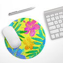 Tropical Fluorescent v2// WaterProof Rubber Foam Backed Anti-Slip Mouse Pad for Home Work Office or Gaming Computer Desk