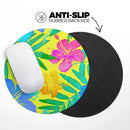 Tropical Fluorescent v2// WaterProof Rubber Foam Backed Anti-Slip Mouse Pad for Home Work Office or Gaming Computer Desk